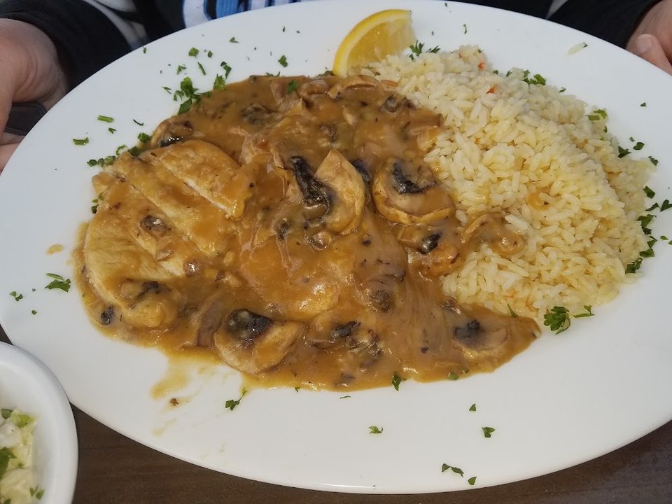 Chicken Marsala with Rice Pilaf