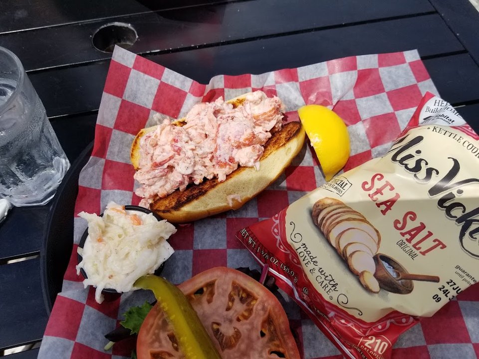 Lobster Roll and a Bag of Chips